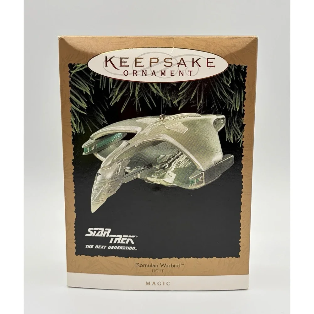 Hallmark Keepsake 1995 Star Trek Romulan Warbird Magic Light Up Ornament Vintage